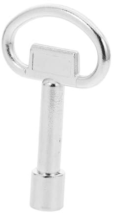 SKISUNO Valve Key Tool Metal Radiator Key Radiator Tail Key Plumbing Bleeding Keys Bleed Key Radiator Bleeder Key Radiator Bleeding Key Radiator Air Vent Key Radiator Air Key Zinc Alloy