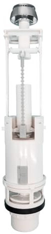 Empyreal Válvula cisterna WC conjunto de 2 pulgadas, compatible con Roca descargadores Incluye sifón de cisterna, pulsador de doble descarga para inodoro y soporte ajustable.1 unidad.