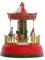 CaCaCook Weihnachten Mini Spieluhr Leuchtendes Musikkarussell Riesenrad Animierte Romantische Desktop-Dekoration (B)