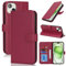 Zouzt Hülle für iPhone 15 6,1-Zoll, Stoßfestes PU Leder Handyhülle Lederhülle Klapphülle mit Kartenhalter und Standfunktion Flip Leather Wallet Phone Cover (Rot)