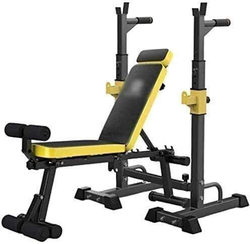 CGCSYZ Hantelbank Heim-Fitnessstudio-Bänke Hantelbank Hantelbank, Bauchmuskelbank-Rack-Set Fitness, Klappbare Sit-Up-Bank - Verstellbare Hantelbank, Mediate Sit-Ups Fitnessbank F