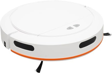 JUDEMII Spazzatrice 3 in 1 con aspirazione e pulizia, robot aspirapolvere da 26 W, con 4 livelli di aspirazione, con 3 tipi di modalità di pulizia, pulsante/app, telecomando per terrazzo, marmo,