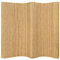 Myheimly Raumteiler Paravent Trennwand Spanische Wand Vlies-Rückseite Sichtschutz Bambusmatte Flexibel Stellwand Bambus 250x165 cm Natur