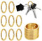 Sivono 20 Stück Schlüsselring gold, Ф25mm, Flache Schlüsselanhänger Ring, für Home Auto Office Schlüssel Befestigung, Arts(Gold,Size:25mm)