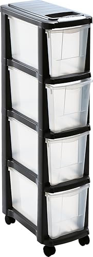 Mhome by Mazzei Mondex Schubladen Rollwagen PLS6261 mit Rollen und 4 Schubladen