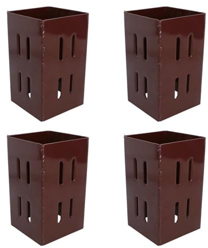 Zaunpfostenverlängerung, Halterung, 75 mm x 75 mm, einfach zu greifen, 4 Stück