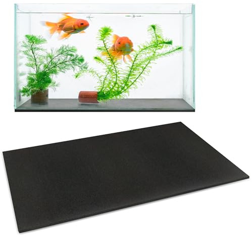 UNIFAMILY Aquarium-Nivelliermatte, 30 l, stoßdämpfend, wasserdicht, komprimierbare Neoprenmatte, schwere Unterstützung, rutschfeste Aquarium-Bodenpolster, 40 x 33 cm