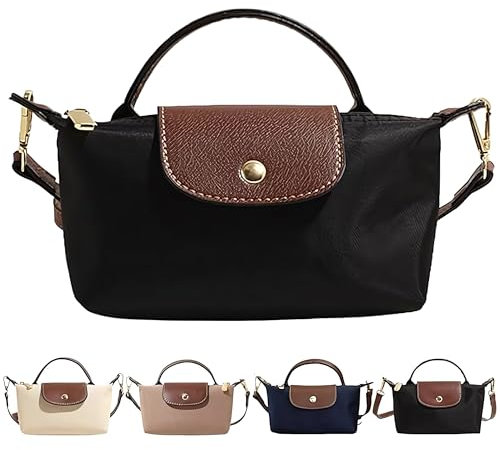 Dreaku Petit Sac a Main Femme, Mini Sacoche Sac Bandoulière de Travail Femme, Crossbody Petit Sac Bandouliere Femme pour Telephone Portable (Noir)