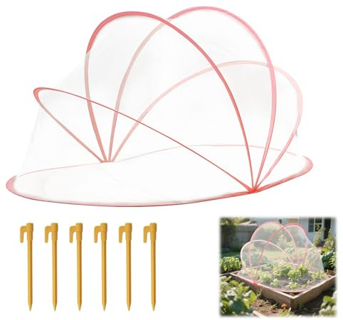 Kulturschutznetz & Gemüseschutznetz,95×45×45 cm Hochwertiges Gemüsenetz (C) | Insektenschutznetz Gemüse, Abdeckung Hochbeet, Insektennetz, Hochbeet Netz – Pop Up Garden Mesh Plant Cover