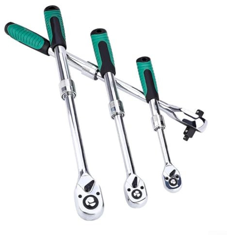 ZMdooreasy Funzionalità telescopica in una chiave a cricchetto a 72 denti che offre regolazioni facili e opzioni di sgancio rapido (10 mm)