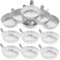 PRETYZOOM 100 Pièces Coupelles de Pesée Aluminium Barquettes de Pesée pour Laboratoire Stockage Évaporation