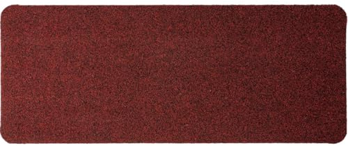 ANRO Schuhparkplatz Fußmatte rutschfest Fußabtreter Schmutzfangmatte Indoor Sauberlaufmatte schmal Abtropfmatte für Eingang Uni Rot 35 x 75 cm