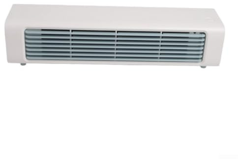 No Drilling Wall Mount Fan, Portable Air Circulator for Kitchen Bedroom Office, Charging Base, Compact White 13x3x3 Inch