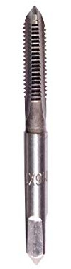 UK Drills High Speed Steel Hand Taps - HSS Twist Drill Bits - Set of 1, Made of Steel drill, Stainless Steel, Cast Iron - M6 x 1.0mm 3rd Cut