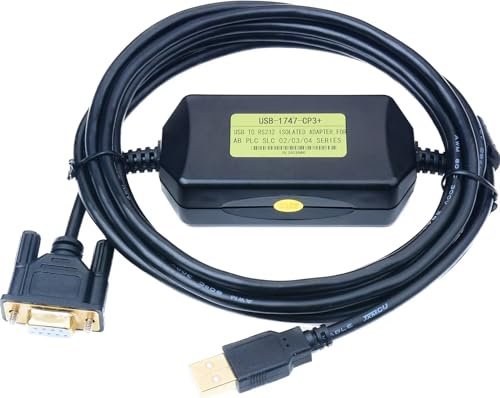 USB PLC câble de programmation, pour Allen Bradley PLC SLC 5/03 5/04 5/05 Slc500 et Micrologix1400, pour Usb-1747-cp3 de remplacement, Puce FTDI, interface isolé, 1.8 m, 2 options. 1747-CP3 Plus