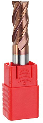 ChaRLes 12mm Hrc55 Altin Revêtement 4 Flûtes Fin Fraise Fraise Carbure De Tungstène Fraise En Fraise Outil Cnc