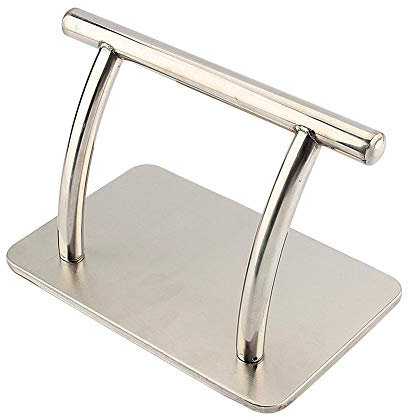 Repose-pieds en Acier Inoxydable pour Salon de Coiffure 1pc Pédale de Salon Design Moderne Support pour Pieds pour Cosmétique SPA Traitement des Ongles