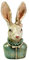 XXL Hasenbüste Hasendame Osterhase Hase Büste Figur Skulptur Dekoobjekt Statue Osterdekoration Deko