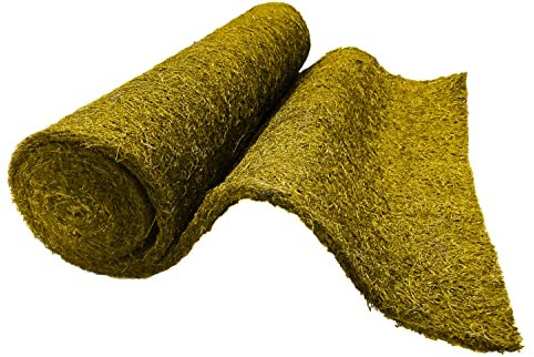 Pangolino Kokosmatte 2er Set | Winterschutzmatte für Pflanzen | Gelb | 800 g/m² | Beidseitig latexiert | Größe: 1,5 m x 0,5 m | Winterschutz Kokos