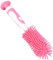 Brosse à biberon en silicone, brosse de nettoyage de biberon polyvalente à poils en silicone souple ventouse pour biberons(rose)