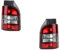 Johns, kompatibel zu VW T5 mit Heckklappe 2 x Rückleuchten rot/schwarz