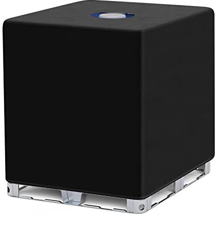 Cisterna Acqua Copertura 1000L Copertura Serbatoio Dell'acqua 120 x 100 x 116 cm Impermeabile Ibc Cover Telo di Copertura Serbatoio Per Serbatoio Acqua Pioggia 1000 L IBC(Nero)