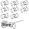 Paracolpi per Porta, Anelli Maniglia Fermaporte in Gomma Trasparenti, Protezione per Porte e Finestre (8 PCS - 2ANELLO)