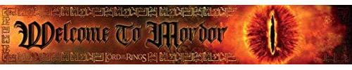 Pyramid International Lord of the Rings Wooden Sign (Welcome to Mordor), 13cm x 80cm – Official Merchandise