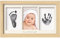 Baby Handabdruck und Fußabdruck Set – Clean Touch Stempelkissen Baby Hand und Fuß für Neugeborene, Handabdruck Baby Bilderrahmen Fabre, Fußabdruck Baby, Baby Dusche Baby Abdruckset (Ash Wood)