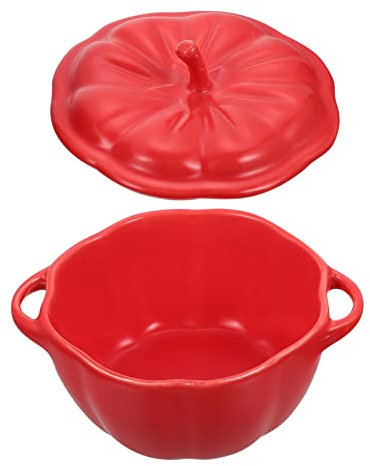 Soupière à la Citrouille Récolte des récoltes Soupière à la Citrouille Pot à ragoût en céramique Bol à Soupe Marmite pour Thanksgiving Custard aux œufs Collation médicinale Bonbons Salade Be