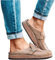 ZEDARO Sandales Mules Plates pour Femmes Sabots d'été en Daim Pantoufle Plate Bout Rond Dos Nu sans Lacet Chaussures Mocassins Confortables Bout fermé Dame Chaussures de Bateau de Mode