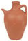 Handmade Decorative Natural Terracotta Ancient Roman Style Small or Large Juge Jar Vase with Handle and Spout Pot Decor (Large with Handle and Spout)
