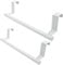 Coufce Lot de 2 porte-serviettes de 22,9 cm, barre porte-serviettes blanche en acier inoxydable, barre porte-serviettes pour porte d'armoire, pour cuisine et salle de bain
