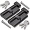 Bwintech 2 Pcs Keyed Alike 80mm (40T/40) Black Euro Cylinder Lock,Door Barrel Lock,Thumbturn Knob with 6 Standard Keys,Anti-Pick,Anti-Bump,Anti Drill,High Security for UPVC,Wooden,Composite Doors