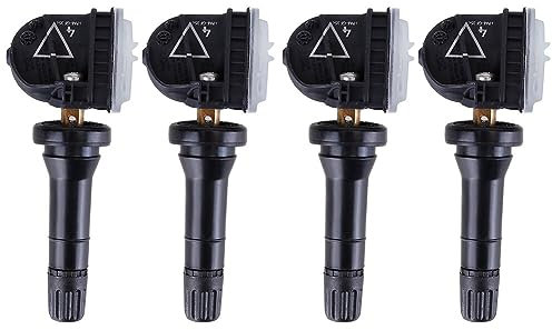 LSGGTIM 4 Stück 2036804 Reifendrucksensor Kompatibel für Ford Galaxy S-Max Edge Fiesta Mondeo Mustang 2318453 5291383 TPMS mit 433 MHZ Reifendrucküberwachungssystem RDKS Sensoren
