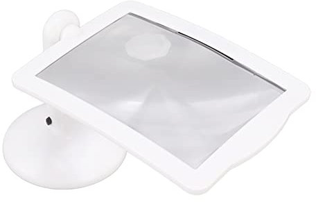 ZJchao Rotatable Desktop Reading Magnifier,Desktop Magnifying Screen,Desktop Reading Magnifier Glass, Desktop Magnifying Screen Glass with LED Light for Older Read