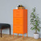 CIADAZ Armario de Almacenamiento, Aparador Cocina, Mueble Comedor, Aparador Comedor, Vitrinas Y Aparadores, Acero Naranja 42,5x35x101,5 cm