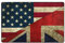AUBKFELD Moderner Teppich mit USA-Flagge, bedruckt, 150 x 100 cm, Flanell, rutschfest, für Schlafzimmer, Wohnzimmer
