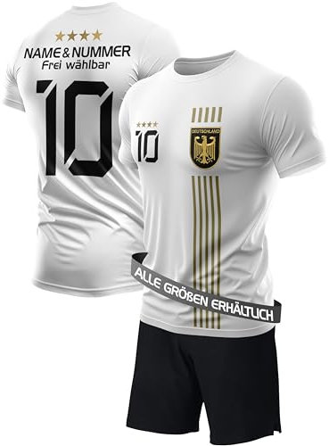 IIIII20Fo7IIIII Fussball Deutschland Trikot Em 2024 Kinder mit eigenem Namen personalisiert - Jungen National Fußball Kind Trikots - Jungs Fanartikel deutsche Nationalmannschaft YTH5G