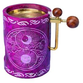 Wiedemann Kerzen Räucherstövchen Yin Yang aus Speckstein Pink