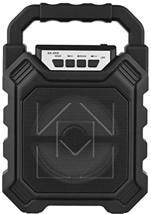 Solinder Portable Speaker Portable BT Karaoke Machine Rechargeable Cordless Outdoor Speaker Battery Powered with Microphone Mini Loudspeaker & Microphone System for Home Outdoor Gym Party Singing Danc