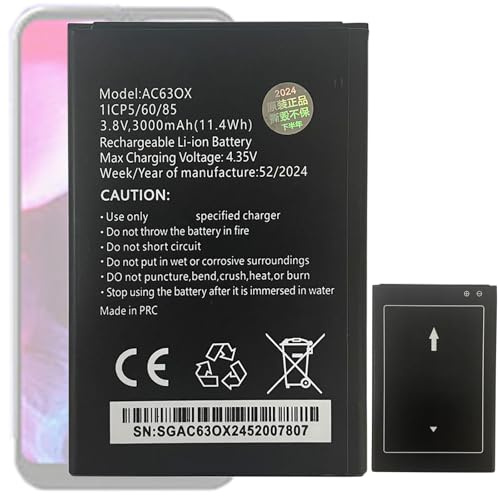 Aousavo AC63OX - Batteria di ricambio compatibile con Archos Oxygen 63 Archos AC63OX Phone