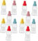 Zerodeko 1set Bear Shape Sauce Bottle Mini Squeeze Bottles Vinegar Storage Bottles Soy Sauce Containers Portable Vinegar Containers Squeeze Bottle Honey Salad Dressing Container Pe 12pcs