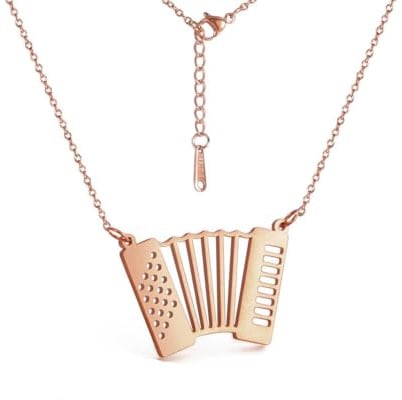Gu Feng Luxus Nische Design Musik Symbol Horn Akkordeon Anhänger Schlüsselbein Kette Choker