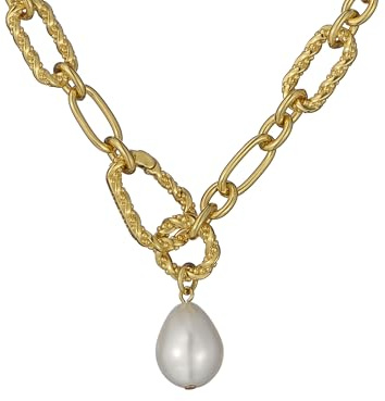 Ted Baker London Timora Twisted Pearl Pendant Necklace for Women (Gold/Pearl)