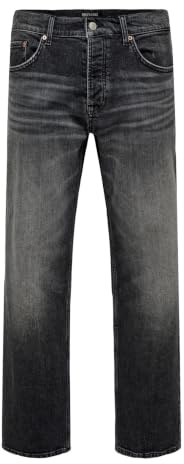 Only & Sons Male Normal geschnitten Jeans ONSEDGE Mittlere Taille Gerade geschnitten Jeans