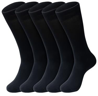 Indicode Herren INLucien 5er Pack Strümpfe | 5 Paar Socken für Männer & Frauen Black, 47/50