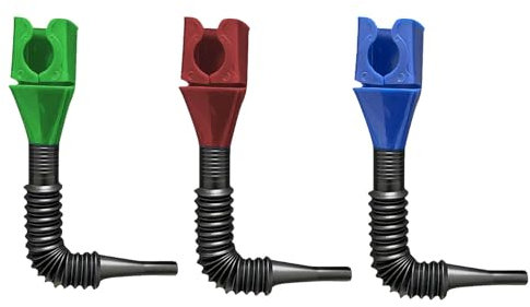3Pcs Flexible Oil Filler Funnel, Flexible Draining Tool Snap Funnel, Retractable Auto Fuel Funnel Wide Mouth Petrol Pour Oil Tool, Universal Car Oil Plastic Funnel for Household Uses