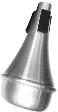 Fenteer Trompete Mute Aluminiumlegierung spielen Accessoires Übung Stumm, Silber