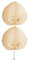 MAGICLULU 2Pcs Handmade Bamboo Woven Handheld Fans for Wall Decor Elegant Vintage Design for Summer Outdoor Use and Home Decoration